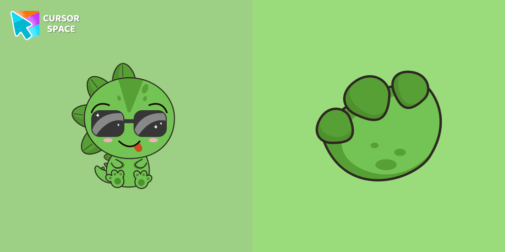 Kawaii Dino cursor
