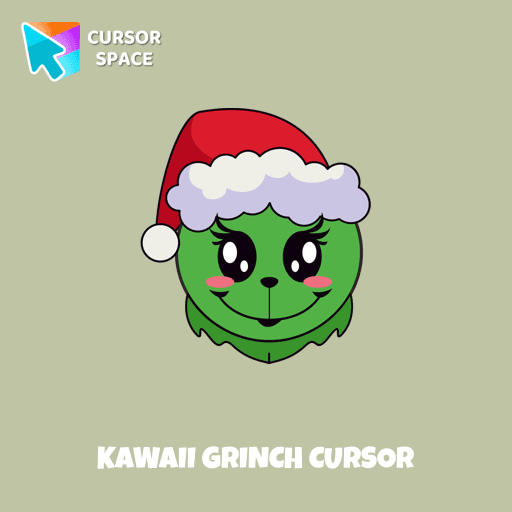 Kawaii Grinch cursor arrow cursor