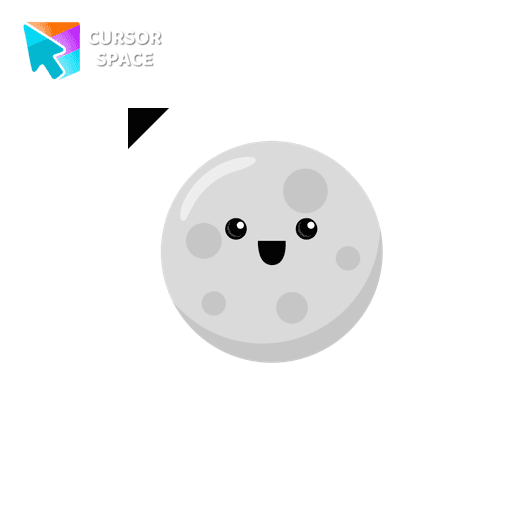 Moon cursor arrow cursor